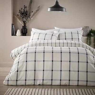 The Range Brushed Plaid Essentials Flannelette Quilt Cover Set - Multi / Superking