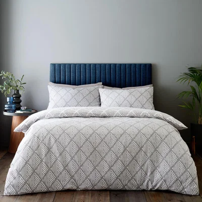 The Range Artemis Duvet Set - Grey / Single