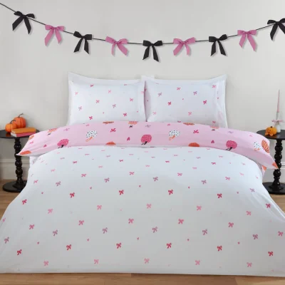 The Range Bowtique Pumpkins Duvet Set - Pink / Double