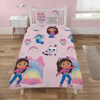 The Range Gabbys Dollhouse Rainbow House Duvet Set
