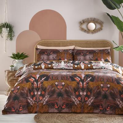 The Range KAIHALULU Jungle Reversible Duvet Set - Cocoaberry / King