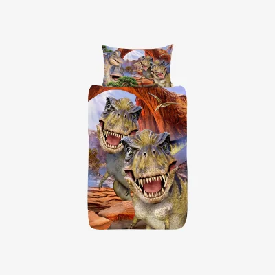 The Range Selfies Dinosaurs Reversible Duvet Set - Multicoloured