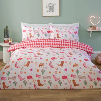 The Range Wild West Duvet Set  - Blush