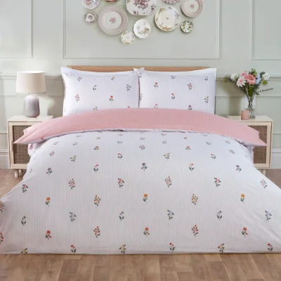 The Range Posie Duvet Set - Blush / Single