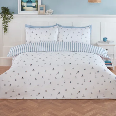 The Range Sail Boats Duvet Set - Blue / King