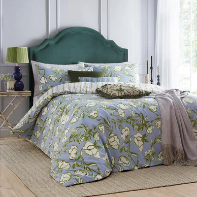 The Range ALBERA Floral Duvet Set - French Blue / King