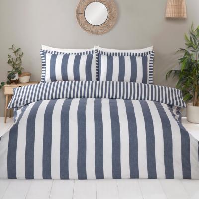 The Range Margate Stripe Duvet Set - Blue / King