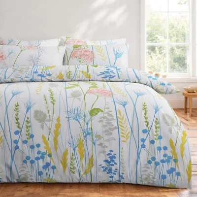 The Range Wild Meadow Floral Duvet Cover Set Easy Care Bedding - Multi