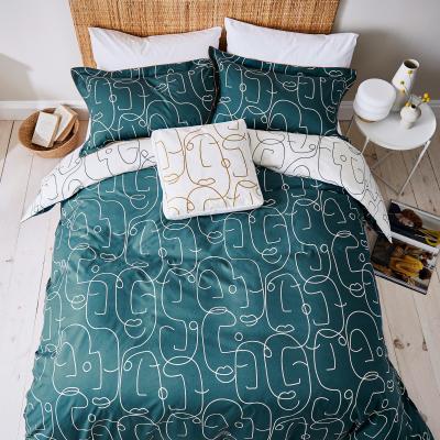 The Rug Seller Epsilon Bedding and Pillowcase By Scion in Teal Blue