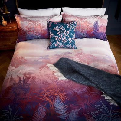 The Rug Seller Kimono Botanical Bedding by Clarissa Hulse in Plum Purple