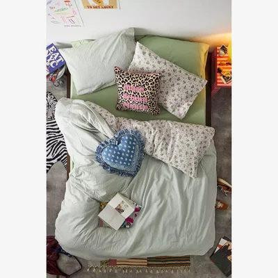 Urban Outfitters Maisie Duvet Set - Green King at Urban Outfitters