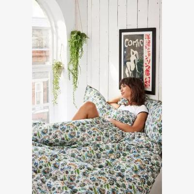 Urban Outfitters Flower Embroidered Duvet Set - Assorted DOUBLE at Urban Outfitters