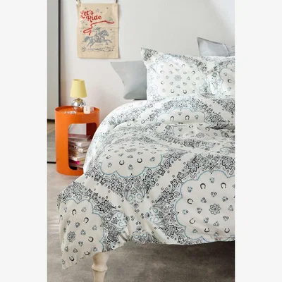 Urban Outfitters Western Bandana Double Duvet Set - Black/White at Urban Outfitters