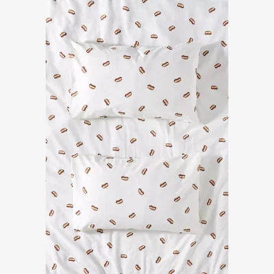 Urban Outfitters Hot Dog Duvet Set - White King at Urban Outfitters