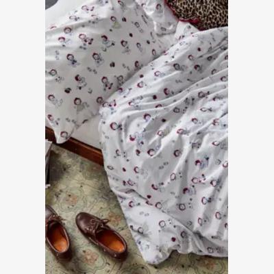 Urban Outfitters Strawberry Cat Duvet Set - White Double at Urban Outfitters