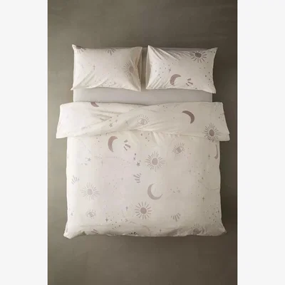 Urban Outfitters Manifesting Duvet Set - White SINGLE at Urban Outfitters