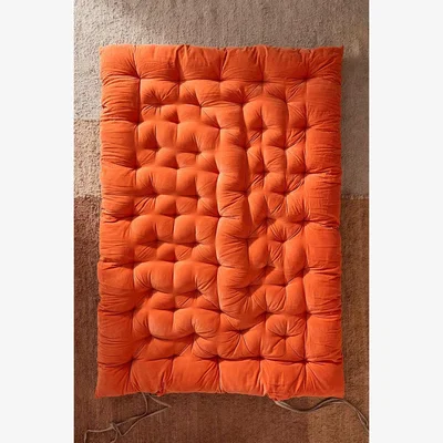 Urban Outfitters Tangerine Double Sleepover Mat - Orange 130cm x 180cm at Urban Outfitters