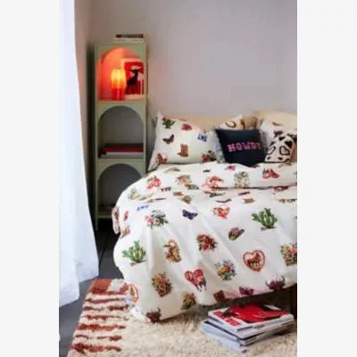 Urban Outfitters Western Sticker Duvet Set Single at Urban Outfitters