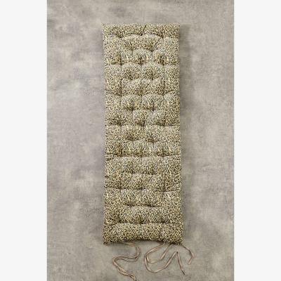 Urban Outfitters Leopard Washed Velvet Single Sleepover Mat - Brown W: 65cm x L: 180cm at Urban Outfitters