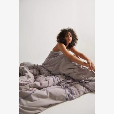 Urban Outfitters Lilac Swirl Tufted Duvet Set - Purple DOUBLE at Urban Outfitters