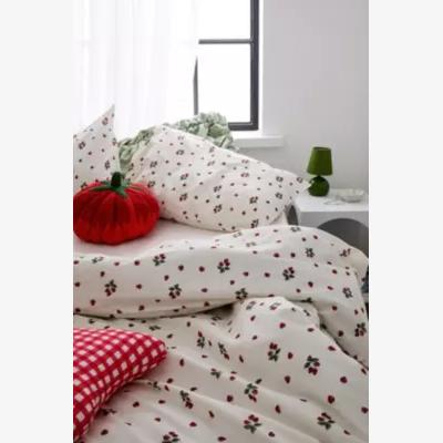 Urban Outfitters Mini Strawberry Duvet Set - White King at Urban Outfitters
