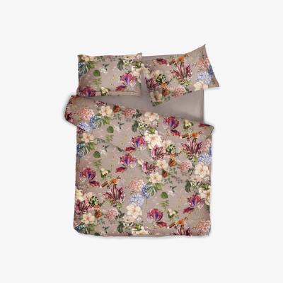 Wolf & Badger Neutrals Bedding Set Magic Garden Grey Cliff Beige Uk Super King, Us King | Us King | Decoflux Home