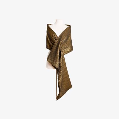Wolf & Badger Women's Operetta Wrap -Gold Quilt | One Size | Byvinnik