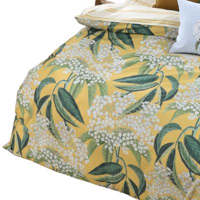 Wolf & Badger Yellow / Orange Kew Gardens Florentina Duvet Set Pure Table Top