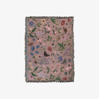 Wolf & Badger Pink / Purple Pollination Bloom Wrap Blanket One Size Arcana