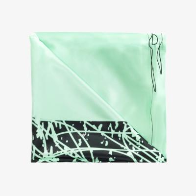 Wolf & Badger Green Japan Silk Bedsheet Gelso Milano