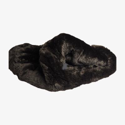 Wolf & Badger Pookie - Faux Fur Burrow Sleeping Bag - Dark Brown | Medium | Maison Le Lou