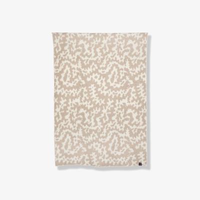 Wolf & Badger Neutrals / White / Brown Africa Wool Blanket By Nathalie Du Pasquier & George Sowden - Col. Beige & Nature White Zigzagzurich