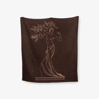 Wolf & Badger Brown Night Whispers - Recycled Cotton Blanket - Artemis One Size Heating & Plumbing London