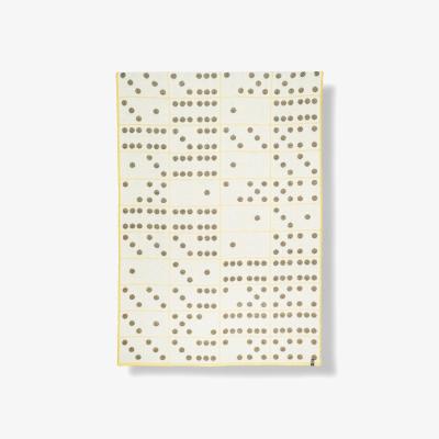 Wolf & Badger Neutrals Domino Wool Blanket By Celine Cornu Zigzagzurich