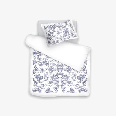 Wolf & Badger White Bedding Set Tulips Monochromia Uk Single, Us Twin | Us Twin | Decoflux Home
