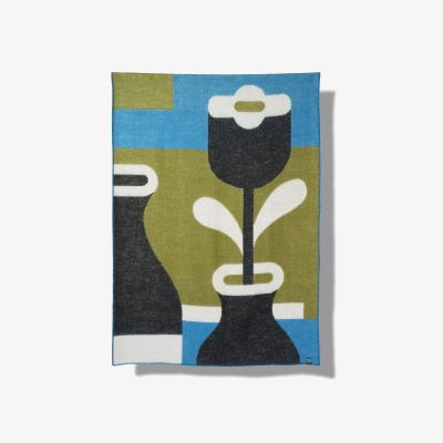 Wolf & Badger The Flower Wool Blanket By Jacco Bunt Zigzagzurich