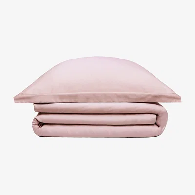 Wolf & Badger Pink / Purple Cotton Bedding Set Rose Quartz Uk Double, Us Full + Gift Wrapping | Us Full | Decoflux Home