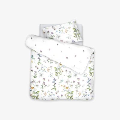 Wolf & Badger White Floral Bedding Set Midsummer | Us Twin | Decoflux Home