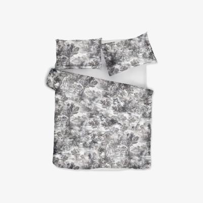 Wolf & Badger Bed Linen Set Lover's Tale Grey - Uk Double & Us Twin | Us Twin | Decoflux Home