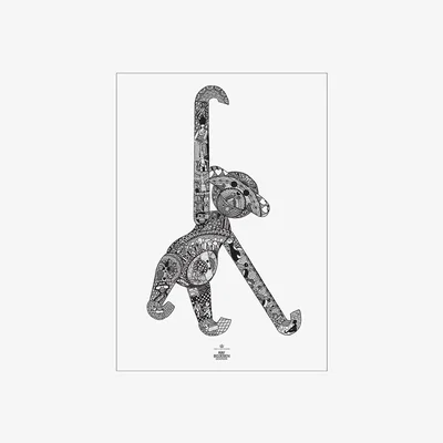 Amara Kay Bojesen - Monkey Poster - 50x70cm