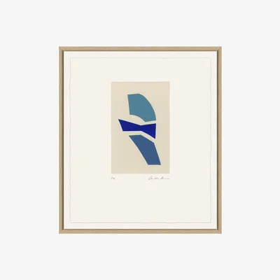 Amara Trowbridge Gallery - Charlotte Morgan Collages I - 48x58cm - Dark Blue/Light Blue