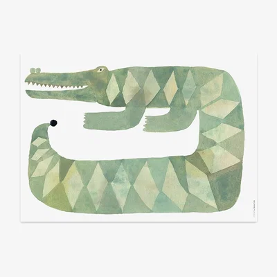 Amara OYOY - Crocodile Gustav Poster