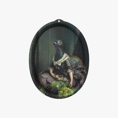Amara ibride - Galerie De Portraits - Oval Tray - Isild
