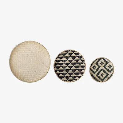 Amara Bloomingville - Bamboo Wall Baskets - Set of 3