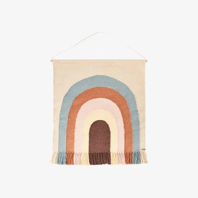 Amara OYOY - Follow The Rainbow Wall Rug - Pastel Pink