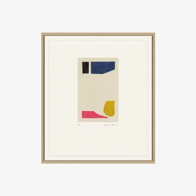 Amara Trowbridge Gallery - Charlotte Morgan Collages I - 48x58cm - Pink/Blue/Yellow