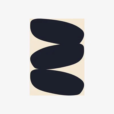 Amara Paper Collective - Solid Shapes Poster - Design 01