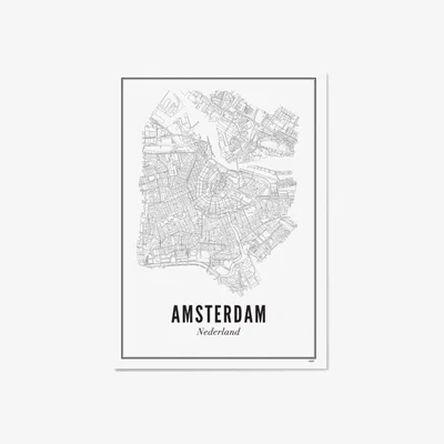 Amara WIJCK - City Print - 50x70cm - Amsterdam