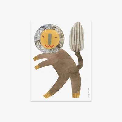 Amara OYOY - Standing Lion Poster