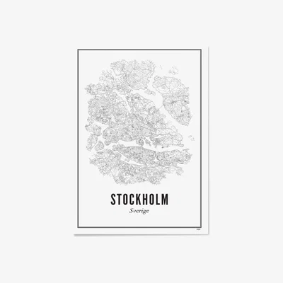 Amara WIJCK - City Print - 50x70cm - Stockholm